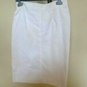 Dolce&Gabbana White Pencil Skirt Size 46